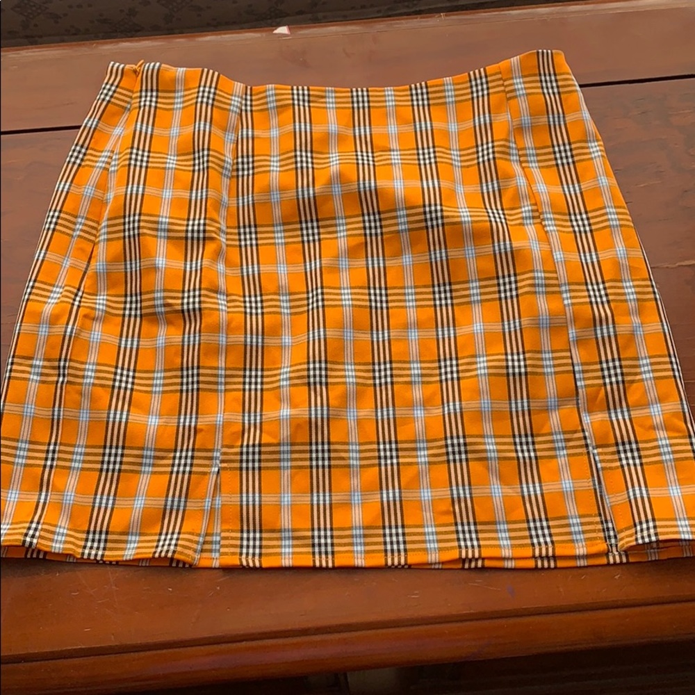 Shein plaid skirt